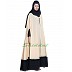 Two pieces designer Irani kaftan- Beige-Black Two pieces designer Irani kaftan- Beige-Black